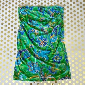 Ralph Lauren Green and Blue Swim Coverup